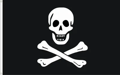 Piratenflagge Edward England, 150 x 90 cm, Polyester
