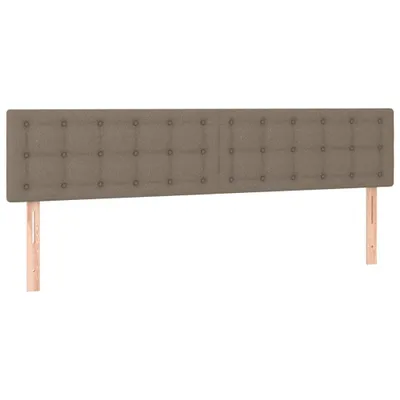 Image de vidaXL Têtes de lit 2 pcs. Taupe 80x5x78/88 cm Tissu