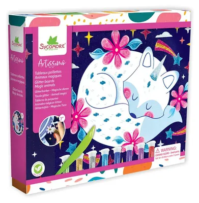 Image de Artissimo - Tableaux à paillettes – Animaux magiques – À partir de 7 ans
