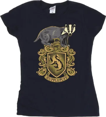 Produktbild von Harry Potter - "Hufflepuff" T-Shirt für Damen BI24226 (S) (Marineblau)
