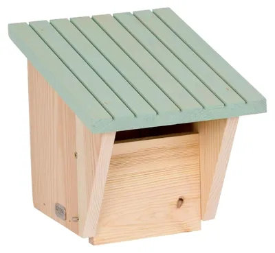 Produktbild von Nistkasten Halbhöhle Lukas mit Marderschutz, angerauten Innenwänden und Einflugloch 128x60 mm
