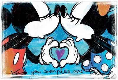 Produktbild von EGAN Set of 2 Tischsets Blau Mickey und Minnie