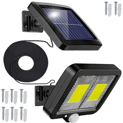 Solar-Lampe mit Bewegungsmelder, 108 LEDs, für Außenbereiche