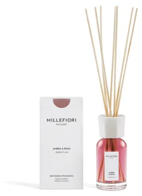 Produktbild von Millefieri Milano Ambra & Rosa Raumdiffuser mit Stäbchen (77MDAR)