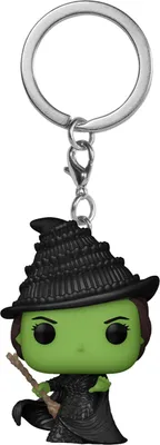 Zdjęcie produktu dla FUNKO POP! KEYCHAIN Elphaba, Brelok na klucze, Czarny, Zielony, Winyl, Wicked, 102 mm, Pudełko