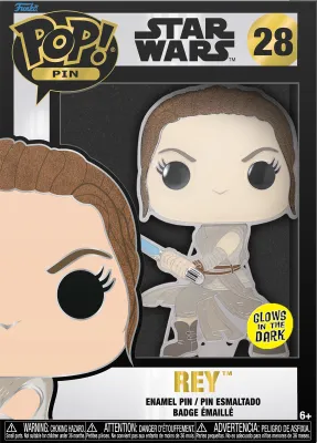 Produktbild von Star Wars - Rey 28  Glows - Funko Pop! Pin