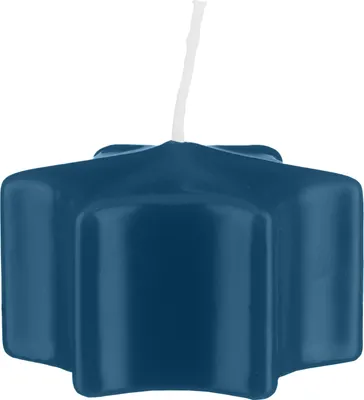 Produktbild von Sternkerzen Schwimmkerzen Petrol Blau 35 x Ø 60 mm, 16 Stück