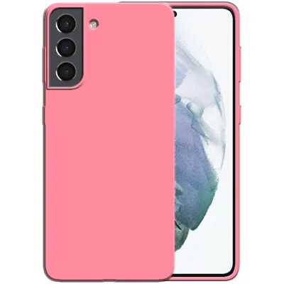 Zdjęcie produktu dla Etui silikonowe Smartphonica do Samsung Galaxy S21 z miękkim wnętrzem - różowe