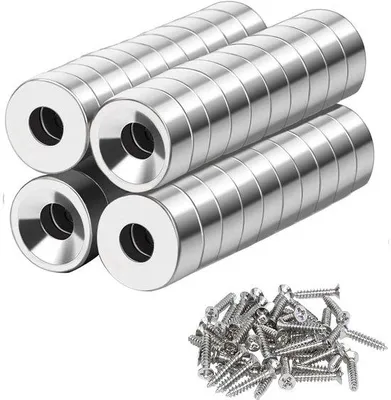 Obrázek produktu pro Silné kulaté magnety, 10 × 3 × 3 mm, 40 kusů, kov, černé
