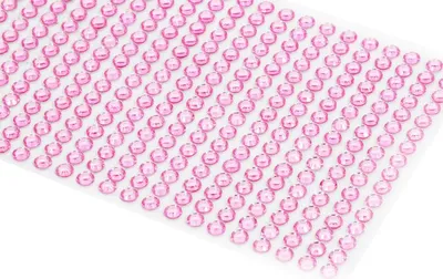 Image de Cristaux décoratifs roses autocollants 5 mm, 352 pièces.