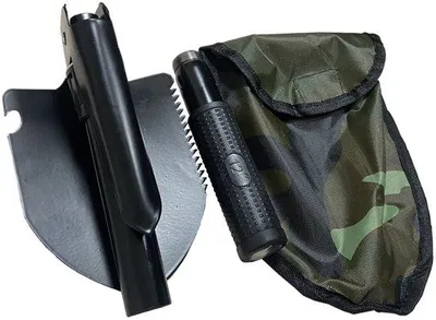 Imagen del producto de Mini pala plegable, quitanieves multifuncional, accesorio de quitanieves desmontable, quitanieves para camping, lanzador de nieve plegable, para quitanieves, cuidado del jardín, camping, con 1 bolsa de transporte, color