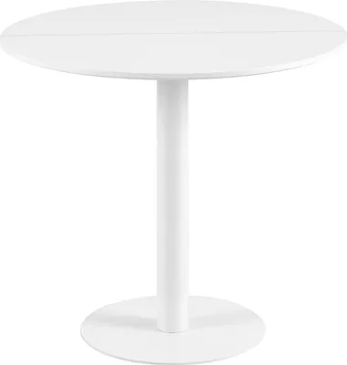 Produktbild von H.J WeDoo Esstisch Rund 80x80x73 cm Kleiner Küchentisch Weiß, Moderner Frühstückstisch Küche, Tisch Esszimmer Klein