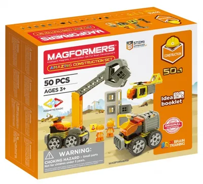 Image de Ensemble magnétique Magformers, L'incroyable ensemble de construction sur le chantier