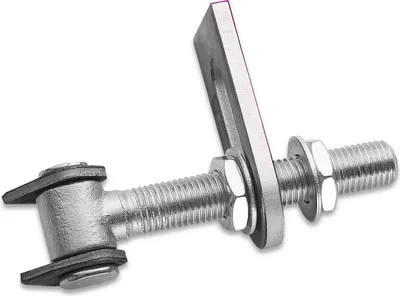 Produktbild von Torangel verstellbar M24 x 190 mm mit Anschweißlaschen Torbeschlag Stahl-Torband Stahltor-Scharnier von SOTECH