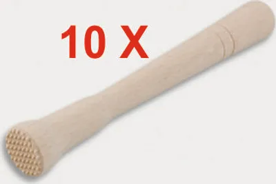 Produktbild von 10 Stück = Cocktail-Stößel aus Holz 22 cm