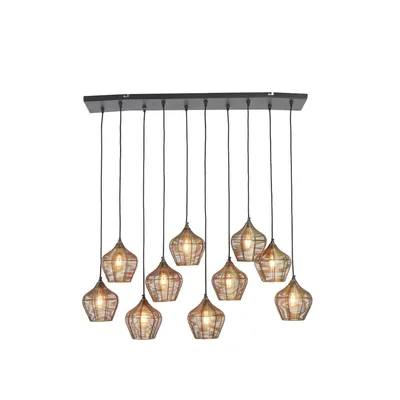 Image de Light & Living - suspension - Alvaro - or - métal - lampe en fil métallique - E27 - 2956918
