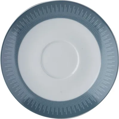 Produktbild von Kaffeeservice - Weiß - Blau - für 6 Personen - Porzellan - graphisches Muster