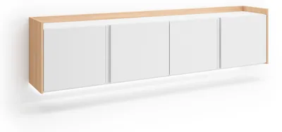 Immagine prodotto di Mobili TV effetto legno Bianco e Rovere soft 207x35x50cm sospeso