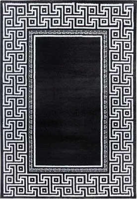 Produktbild von Kurzflor Teppich PARMA Schwarz 120 cm x 170 cm