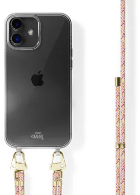 Produktbild von Rainbow Vibes Transparant Cord Hülle  - Kompatibel mit iPhone 12