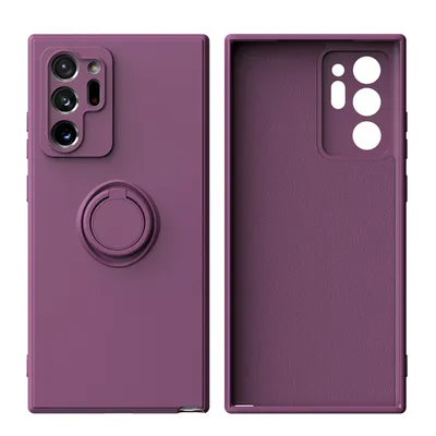 Obrázek produktu pro Galaxy Note 20 Ultra Pouzdro, s prstencovým držákem a stojánkem, odolné proti poškrábání, měkký silikon pouzdro pro Samsung Galaxy Note 20 Ultra 5G Fialová