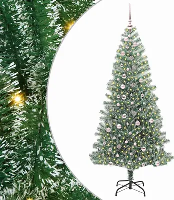 Obrázek produktu pro vidaXL Umělý vánoční stromek se sněhem a LED světlem 240 cm