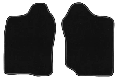 Produktbild von Nadelfilz-Fußmatten vorne für Suzuki Jimny 1998-2007 (SUV) – 2-tlg, Schwarz, passgenau – Wielganizator BASIC