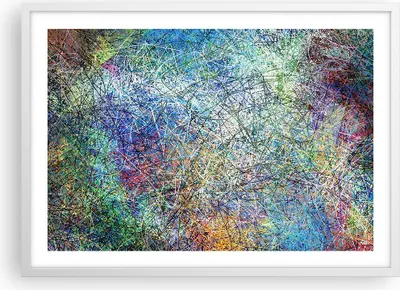 Produktbild von Gerahmtes Poster - Weißer Rahmen - Abstraktion modern - 70x50 cm - Wand Bild - Wanddeko - Wandbilder - Kunstposter - Wandposter - Bilderrahmen - Bilder - Kunstdruck - Wandbild - P2WAA70x50-3668