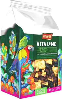 Image de Vitapol VITALINE - Fruits de la forêt et du verger pour tous les perroquets 150g