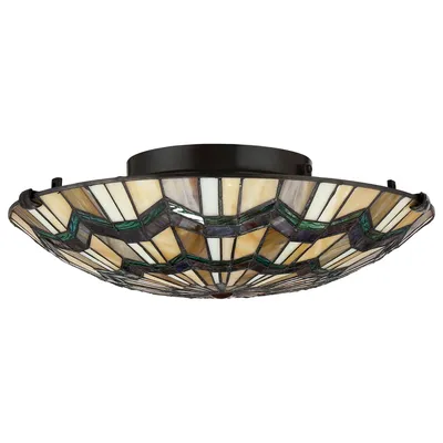 Produktbild von Elstead Alcott Deckenleuchte E27 2-fach 14cm Valiant Bronze