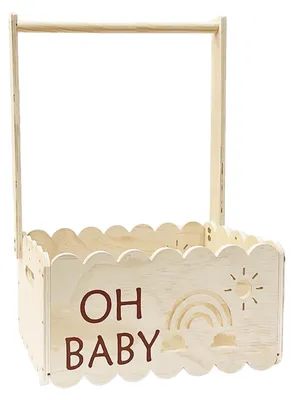 Immagine prodotto di Scatola di legno per bambini con maniglia