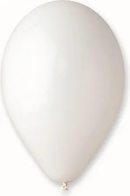 Obrázok produktu pre Biele pastelové balóniky, G90, 25 cm, 10 ks.