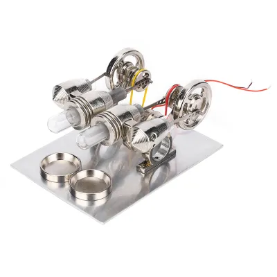 Immagine prodotto di Motore Stirling, mini motore Stirling, modello di fisica, modello didattico, motore Stirling a LED