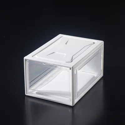 Imagen del producto de Caja transparente para zapatillas deportivas: organiza y exhibe tus zapatillas al mismo tiempo, color blanco