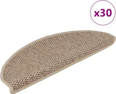 Produktbild von Stufenmatten Selbstklebend Sisal-Optik 30Stk. 65x21x4cm Sand