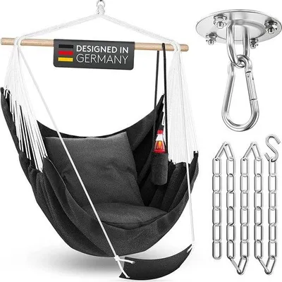 Produktbild von Famanu Hängestuhl – für drinnen und draußen – mit Zubehör