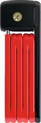 Zdjęcie produktu dla Zapięcie składane ABUS Bordo Lite Mini 6055/60 - Bardzo lekkie zapięcie rowerowe wykonane ze specjalnej stali - Poziom bezpieczeństwa ABUS 7 - 60 cm - Czerwony