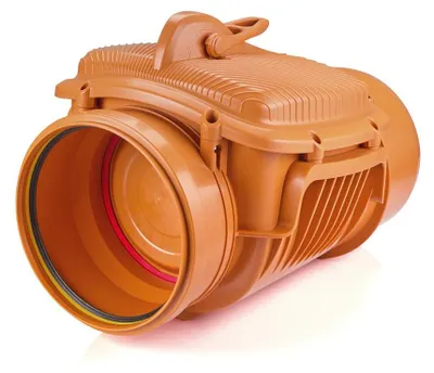 Image de clapet de retenue airfit DN 315, rouge-brunavec fermeture manuelle supplémentaire