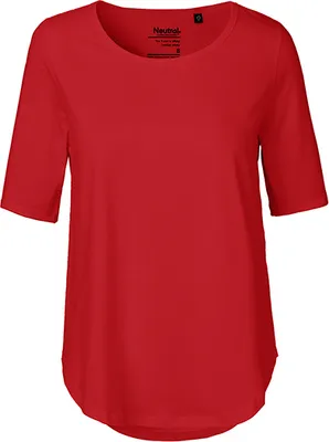 Immagine prodotto di Neutral O81004 | Maglietta a mezza manica da donna / 100% cotone equosolidale - Colore: Rosso - Taglia: L