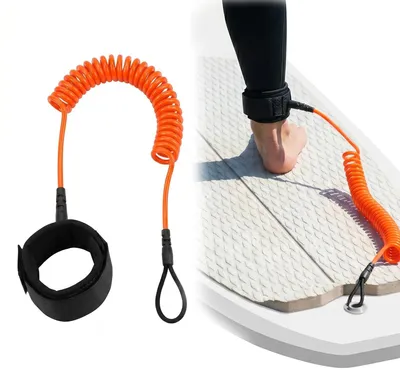 Productafbeelding van Surfboard Leash 3 m Robuuste Veiligheidslijn voor Watersportaccessoires