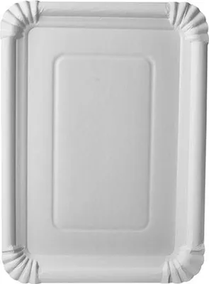 Produktbild von PAPSTAR 250 Teller, Pappe "pure" eckig 21,5 cm x 29 cm weiss | Unbekannte Einheit (250 Stück)