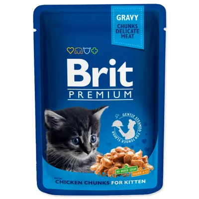 Produktbild von BRIT Premium Cat Kitten Chicken - Nassfutter für Katzen - 100g