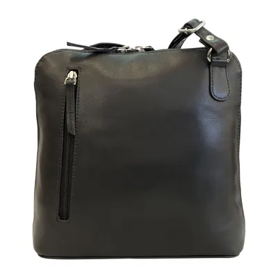 Produktbild von C1428 Cinino Crossbodybag Umhängetasche Ledertasche Dunkelbraun