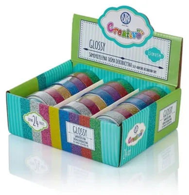 Produktbild von Dekorband, glänzend, mit Glitzer