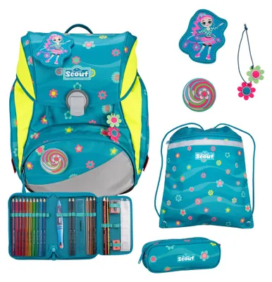 Produktbild von Scout Alpha Schulranzenset DIN 4 teilig Little Flowers
