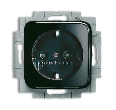 Produktbild von BUSCH JAEGER 2013-0-4706 - CEE 7/3 - 2P+E - Schwarz - 250 V - 16 A - 71 mm