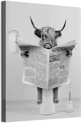 Immagine prodotto di Poster su tela con animali divertenti - Decorazione da parete 60x90 cm
