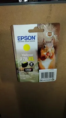 Produktbild von Epson Squirrel Singlepack Yellow 378XL Claria Photo HD Ink, Hohe (XL-) Ausbeute, Gelb, Tinte auf Pigmentbasis, 9,3 ml, 1 Stück(e), 830 Seiten