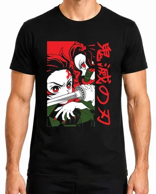Obrázek produktu pro Kimetsu no Yaiba Nezuko Katana Anime Manga Japan Gift Cosplay Pánské tričko, černé, XL