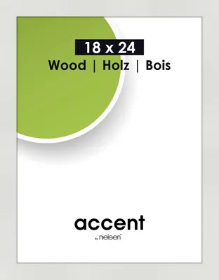 Produktbild von accent by nielsen Holz Bilderrahmen Accent Wood, 18x24 cm, Weiß